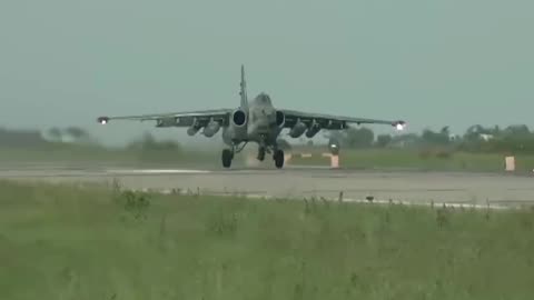 Su-25 Grach attack aircraft crews provide direct support to ground units over the battlefield