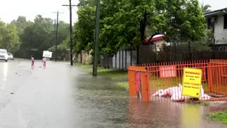 Australia cyclone: Flooding and crocodile sightings