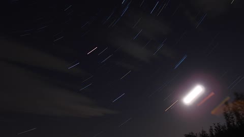 Star & Moon short time lapse