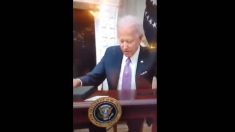 Biden new US president signs blank papers