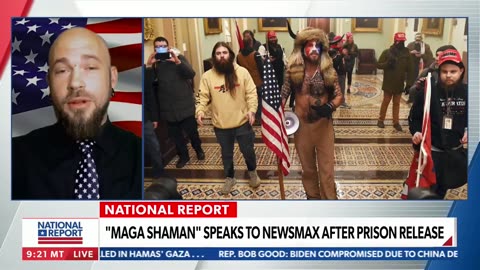 Newsmax hosts grill QAnon Shaman