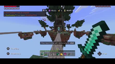Killing and dying in Skywars (The Hive)
