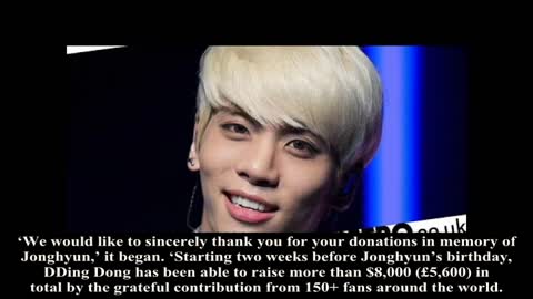 SHINee fans donate thousands to LGBTQ charity for Jonghyun’s birthday