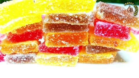 Gummy Candy Recipe _ Jelly Candy Recipe _ Jujubes Recipe _ Gum drops recipe _ Eid sweet Recipe