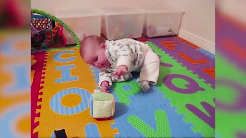 Baby Thinks What Kind Of Sound Is This? Lot Of Laugh