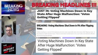 Breaking news!! voting machines tampered with yet again in Democratic blue states only !!