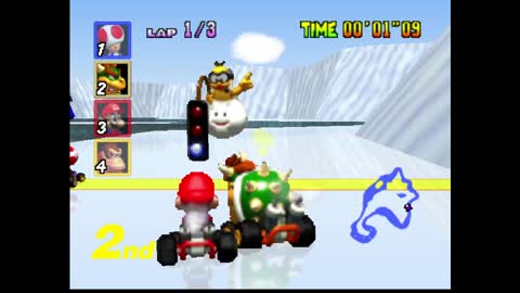 Mario Kart 64 (mk64) Star Cup 50cc (Bowser) no commentary