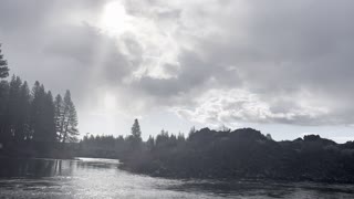 The Blessed Sun Shining on National Wild & Scenic Deschutes River – Central Oregon – 4K