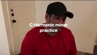 C harmonic minor scale/key practice