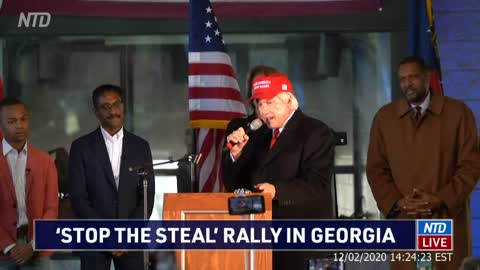 Lin Wood Sidney Powell Stop The Steal Rally in Georgia