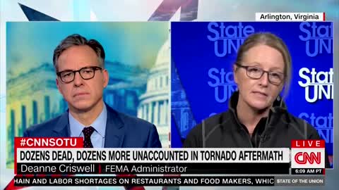 Tapper Talks Tornadoes With FEMA Administrator Deanne Criswell