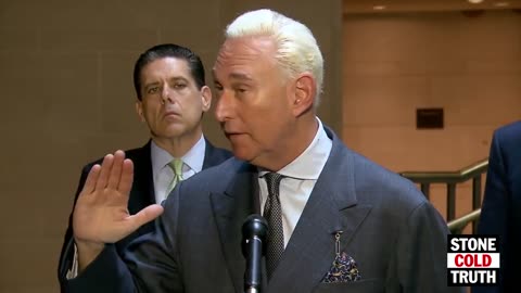 Roger Stone Speaks to Reporters After Congressional Hearing