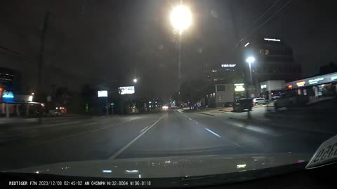 Woman Nearly Hit While Crossing Road in the Dark