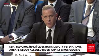 Breaking news: Ted Cruz explodes on top FBI official over Biden ‘Bribery Scheme’ allegations.