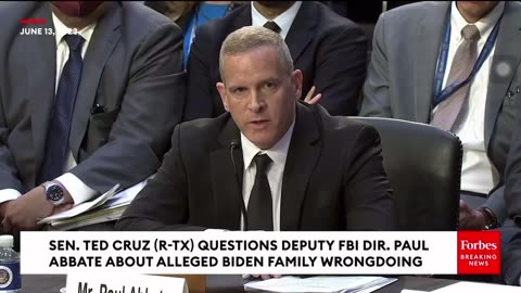 Breaking news: Ted Cruz explodes on top FBI official over Biden ‘Bribery Scheme’ allegations.