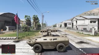 GTA 5 - Fort Zancudo Military Base Rampage + Six Star Escape lazoo games