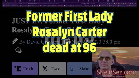 Former First Lady Rosalynn Carter Dies at 96-SheinSez 358