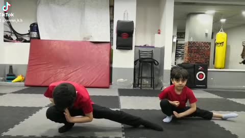 Kung fu kids training