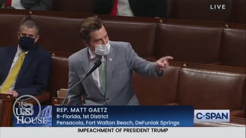 Rep. Matt Gaetz - House ERUPTS as Gaetz Screams at Democrats for Encouraging Lighting Cities on Fire