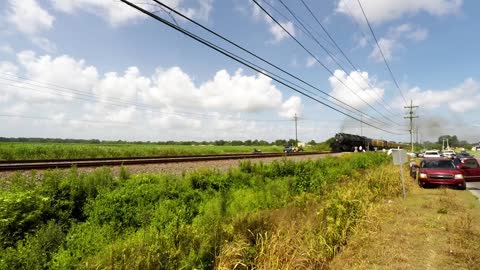 UP 4014 "Big Boy" Steams through Donaldsonville, LA