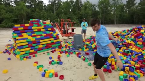 I Built The World's Largest Lego Tower