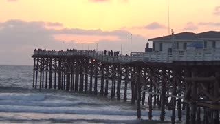 Crystal Pier Sunset Time Lapse