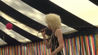 Tavistock Devon first Gay LGBTQIA+ Pride 2022. Miss Lightening Entertainer