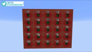 Giant Christmas Advent Calender in Minecraft!