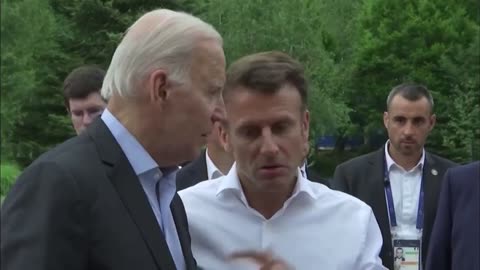 CAUGHT ON VIDEO: Macron humiliates Biden over his plan to beg for Saudi oil