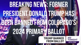 Former President Donald Trump has been banned from Colorado’s 2024 primary ballot.