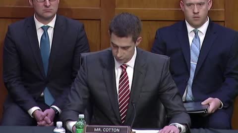 Sen. Tom Cotton: "The confirmation hearing is not a test of ... how many questions they can avoid answering."