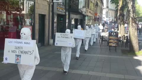 Les Masques Blancs Nantes Action Pancartes 16 Avril 2022