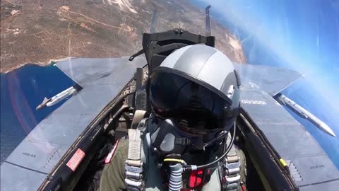 F-15 cockpit view