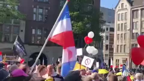 Amsterdam, Huge Anti Government Demonstration