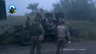 🇺🇦🇷🇺 Ukraine Russia War | RU POV: Soldiers from Yakutia with S-60 Anti-Aircraft Gun | RCF