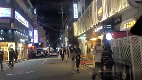 #4 weekend night street in Gangnam, Seoul, Korea