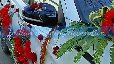 Wedding car decoration