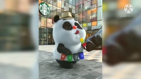 Cute Panda Cartoons Tiktok top videos episode_ 2 __ Dancing Panda cartoon character edge style