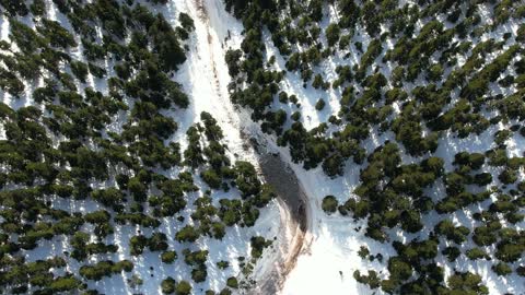 avalanche aerial view