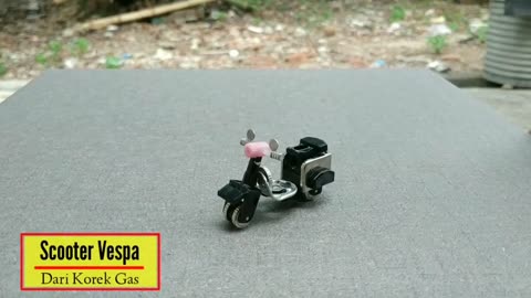make a vespa scooter from matches