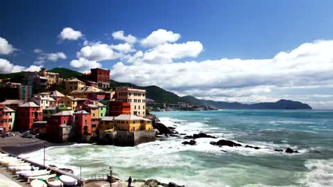 Italy fishing village in the coast