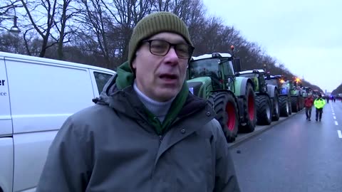 German farmers, tractors stage mass protest in Berlin