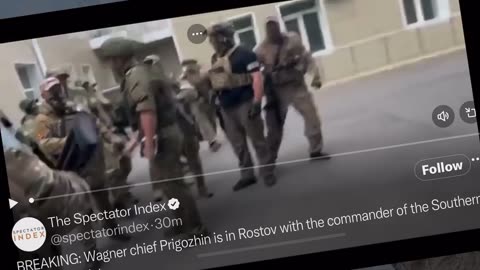 Prigozhin arrives at Russian military headquarters in Rostov-on-Don