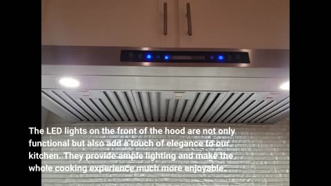 IKTCH 30 Inch Under Cabinet Range Hood with 900-CFM, 4 Speed Gesture Sensing&Touch Control Pane...