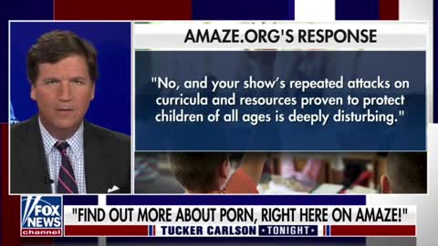 Tucker Carlson reads out the response his show got from Amaze