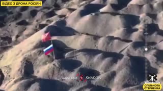 🔥🇺🇦 Ukraine Russia War | Ukrainians Burn Russian Flag Atop Avdiivka Waste Heap Using Drone | RCF