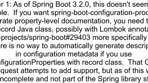 How to use the configuration processor with records