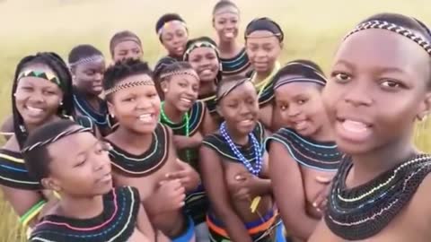 The Ndebele tribal girls dance video