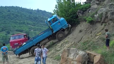 IFA Truck Turnaround near Osnat, Albania