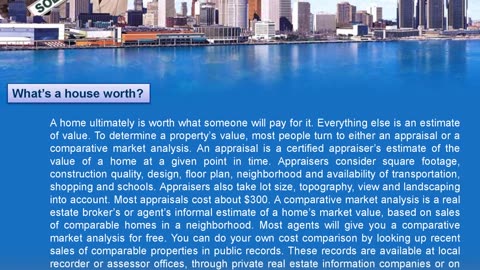 Buying Your Home – Appraisals & Market Value